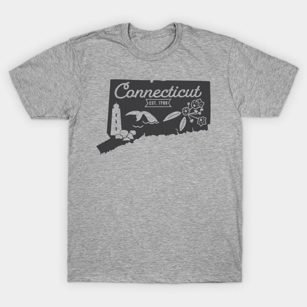 State of Connecticut Graphic Tee T-Shirt by MN Favorites